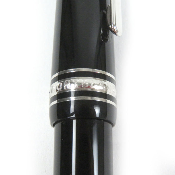 Excellent MONTBLANC Ballpoint pen Meisterstckle Grand Twist type Black Silver mens