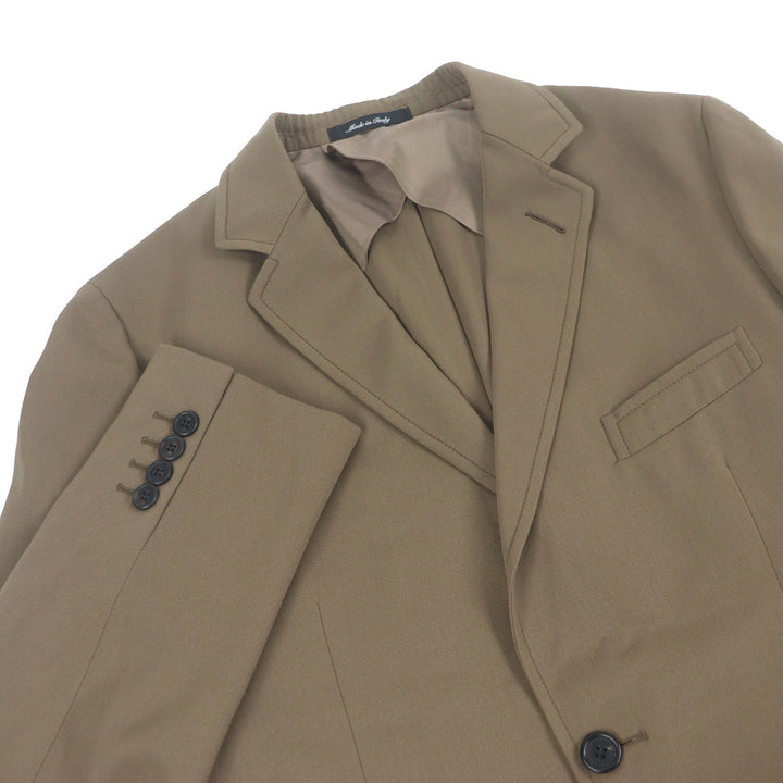 Excellent Dunhill tailored jacket logo button single beige wool mens 48