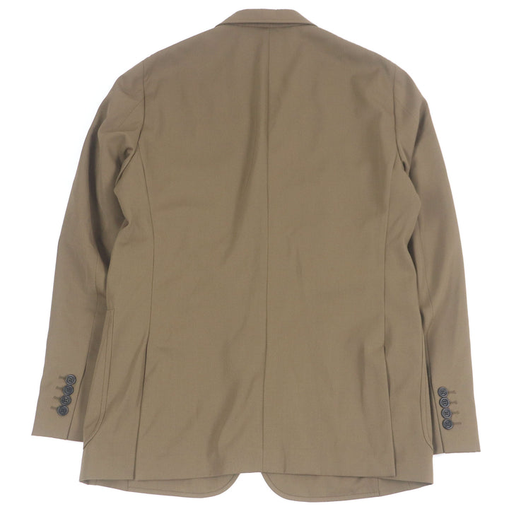 Excellent Dunhill tailored jacket logo button single beige wool mens 48
