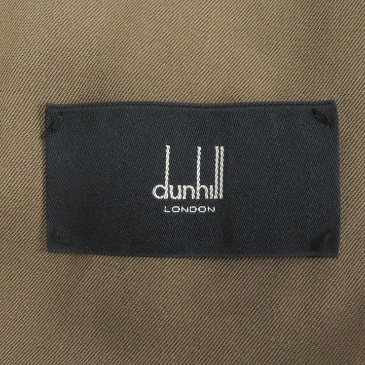Excellent Dunhill tailored jacket logo button single beige wool mens 48