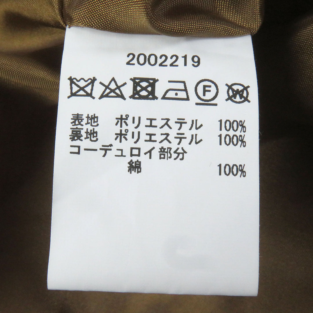 Excellent Barbour coat Glen check, corduroy collar, logo button, stand collar
