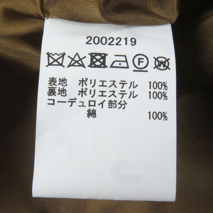 Excellent Barbour coat Glen check, corduroy collar, logo button, stand collar