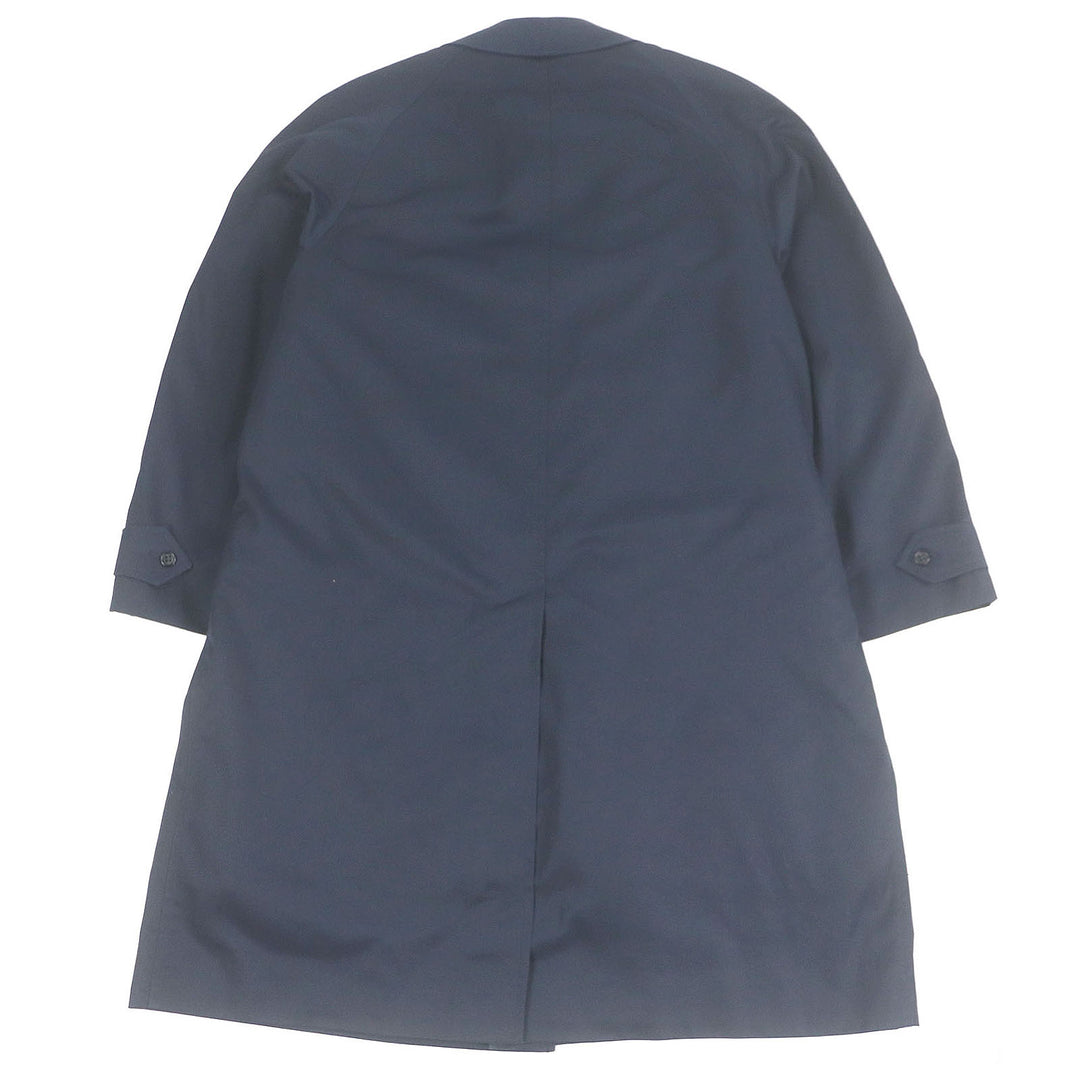 Great Burberrys coat Rare boa liner with Nova check lining Navy mens