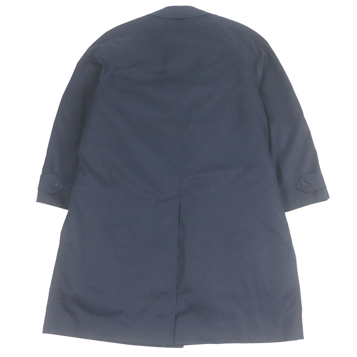 Great Burberrys coat Rare boa liner with Nova check lining Navy mens