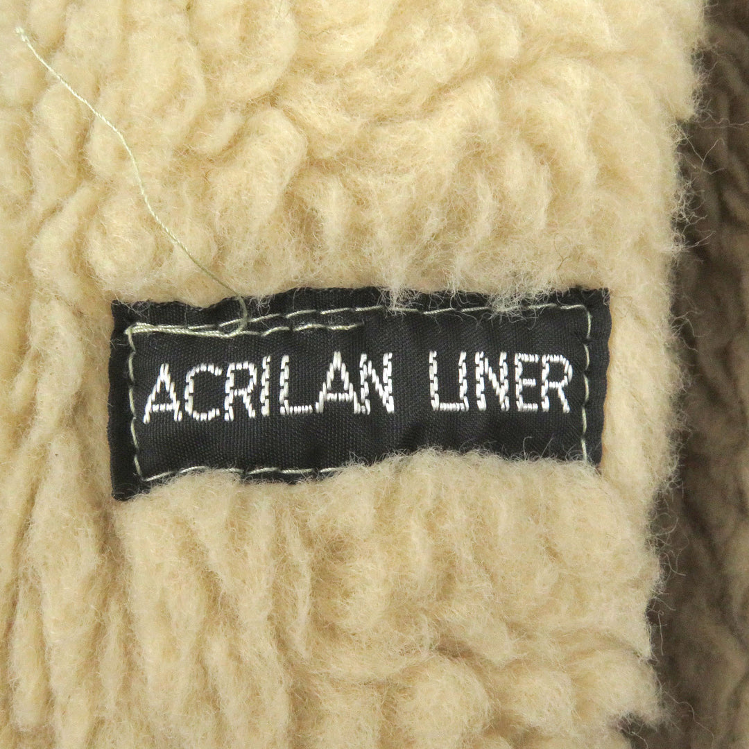 Great Burberrys coat Rare boa liner with Nova check lining Navy mens