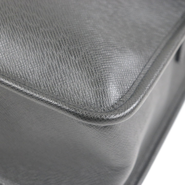 Excellent LOUIS VUITTON Shoulder Bag taiga anton LV logo embossed briefcase Aldoise M32622