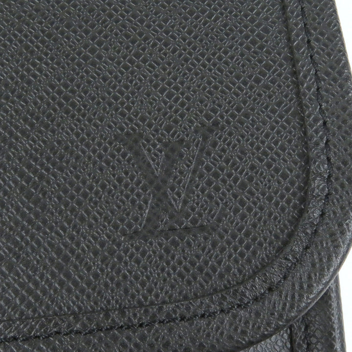 Excellent LOUIS VUITTON Shoulder Bag taiga anton LV logo embossed briefcase Aldoise M32622