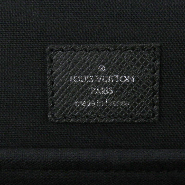 Excellent LOUIS VUITTON Shoulder Bag taiga anton LV logo embossed briefcase Aldoise M32622