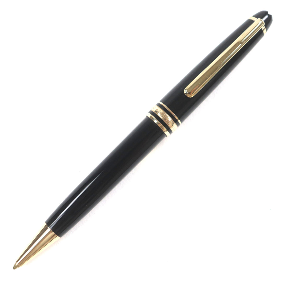 Excellent MONTBLANC Ballpoint pen Meisterstck Classic Black gold ー mens