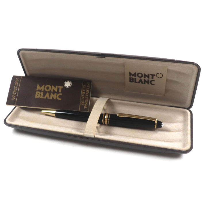 Excellent MONTBLANC Ballpoint pen Meisterstck Classic Black gold ー mens