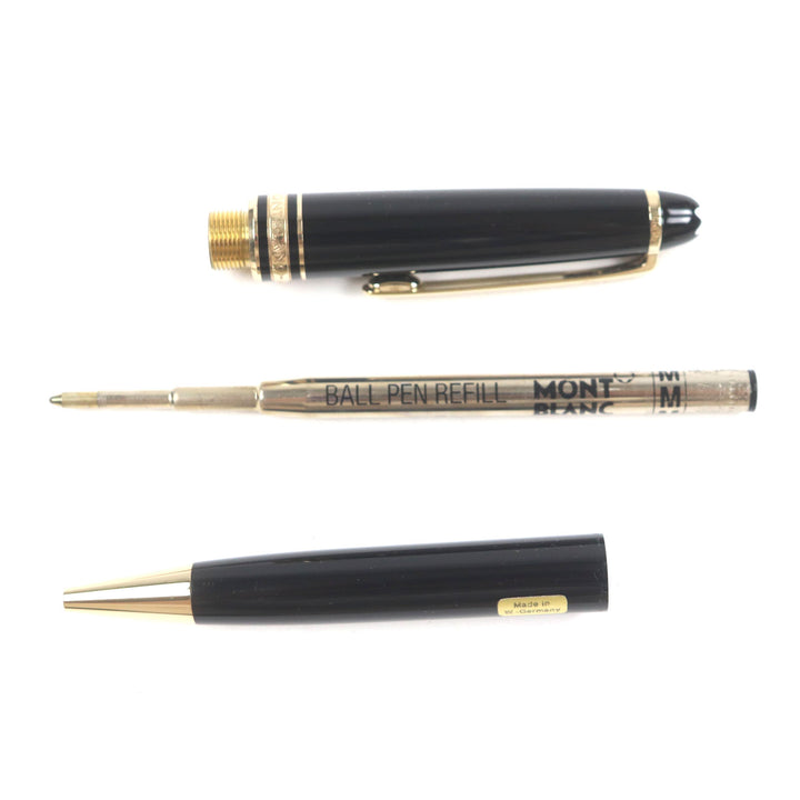 Excellent MONTBLANC Ballpoint pen Meisterstck Classic Black gold ー mens