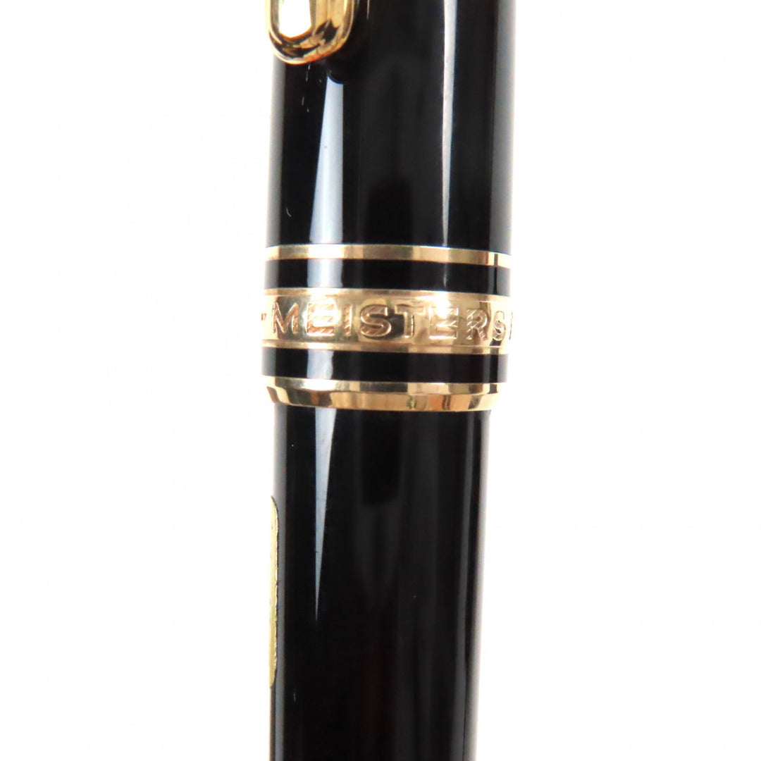 Excellent MONTBLANC Ballpoint pen Meisterstck Classic Black gold ー mens