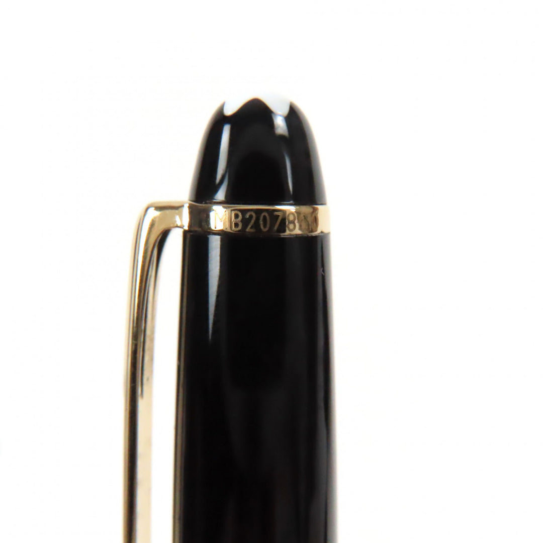 Excellent MONTBLANC Ballpoint pen Meisterstck Classic Black gold ー mens