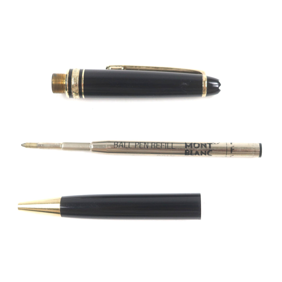 Very Good MONTBLANC Ballpoint pen Meisterstck Classic Black gold ー mens