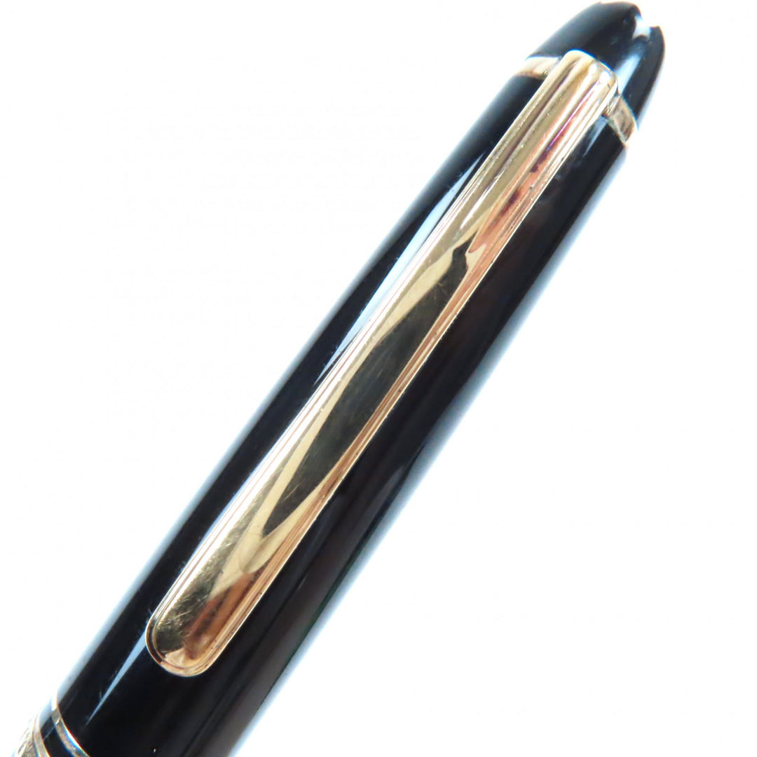 Very Good MONTBLANC Ballpoint pen Meisterstck Classic Black gold ー mens