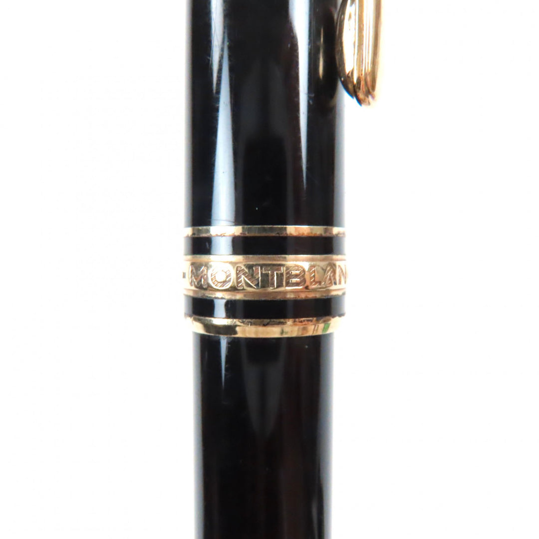 Very Good MONTBLANC Ballpoint pen Meisterstck Classic Black gold ー mens