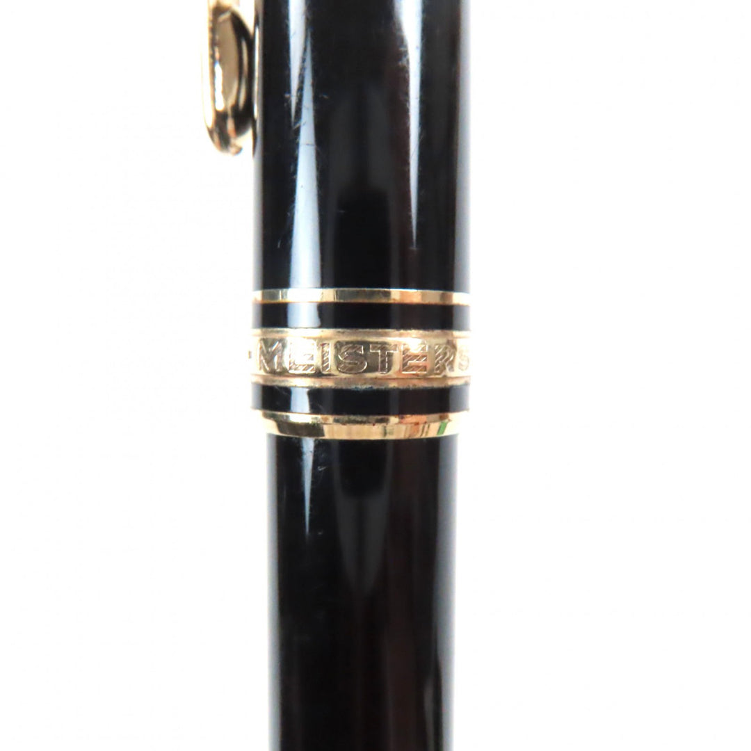 Very Good MONTBLANC Ballpoint pen Meisterstck Classic Black gold ー mens