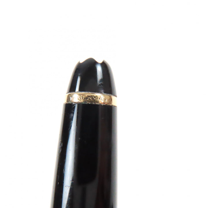 Very Good MONTBLANC Ballpoint pen Meisterstck Classic Black gold mens