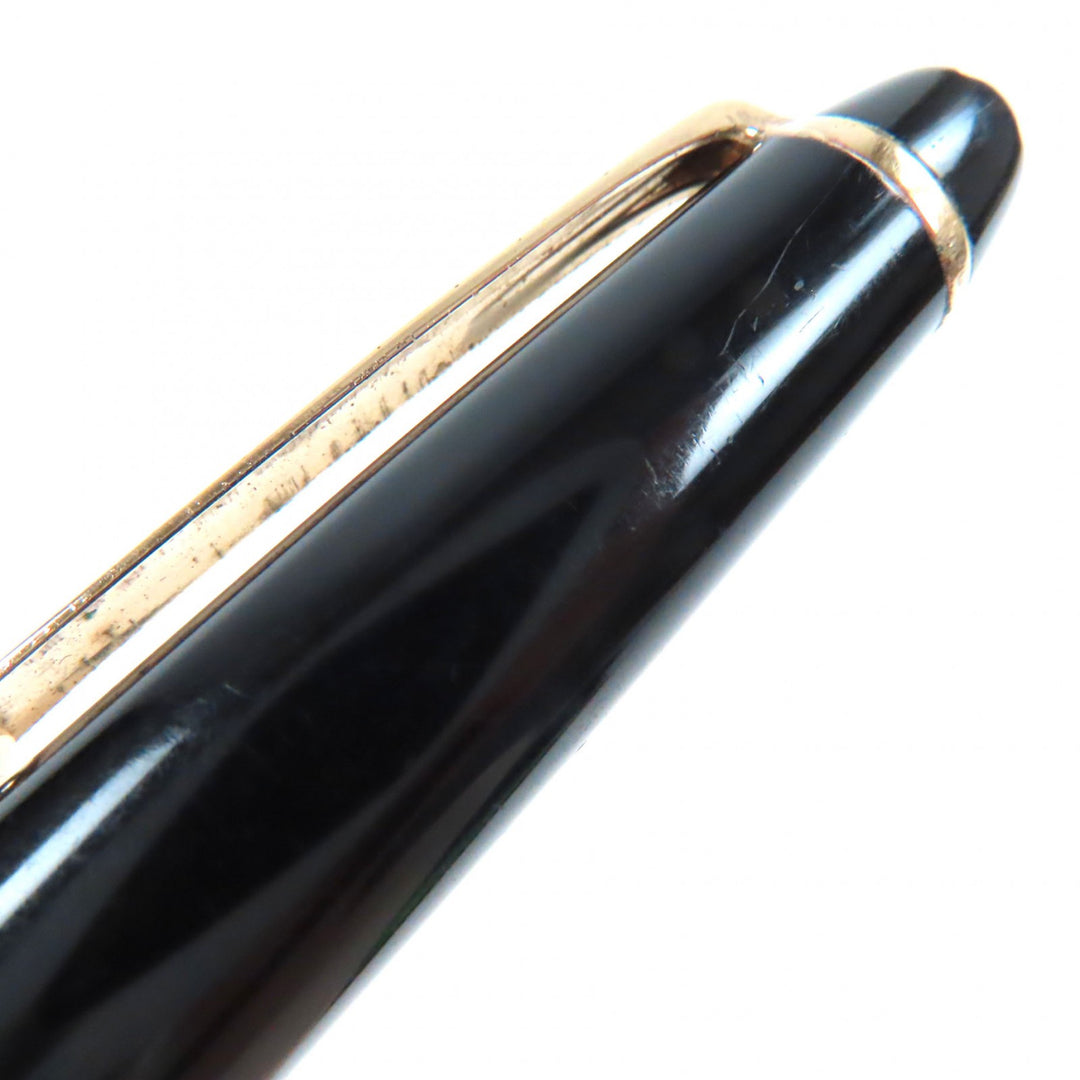 Very Good MONTBLANC Ballpoint pen Meisterstck Classic Black gold mens