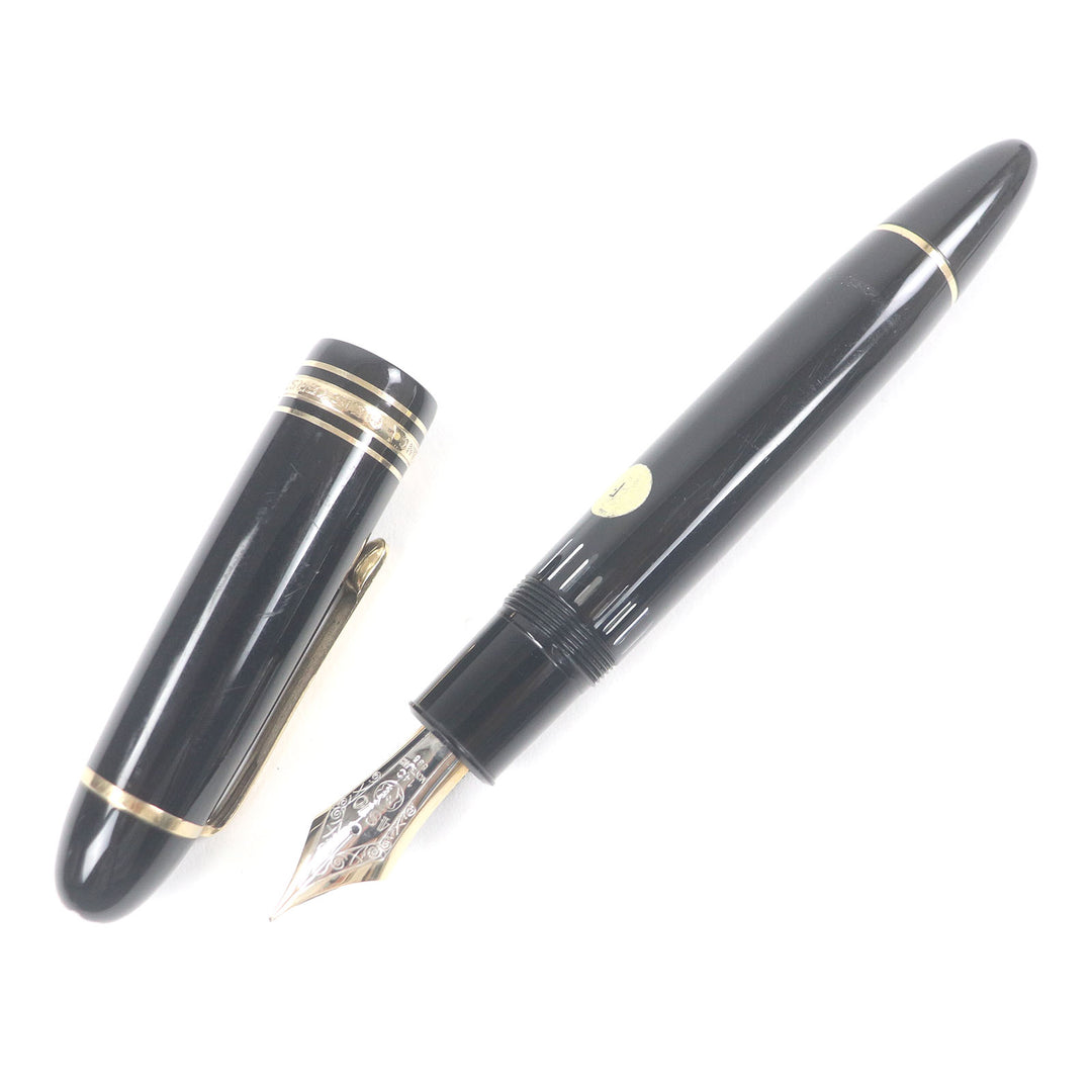 Very Good MONTBLANC fountain pen Meisterstck 149 Cap type Black gold 14C mens