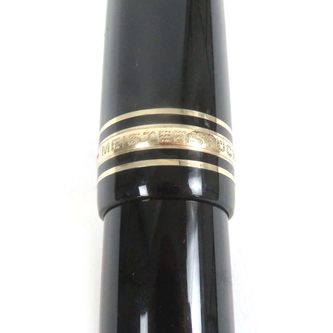 Very Good MONTBLANC fountain pen Meisterstck 149 Cap type Black gold 14C mens