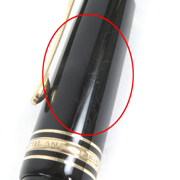 Very Good MONTBLANC fountain pen Meisterstck 149 Cap type Black gold 14C mens