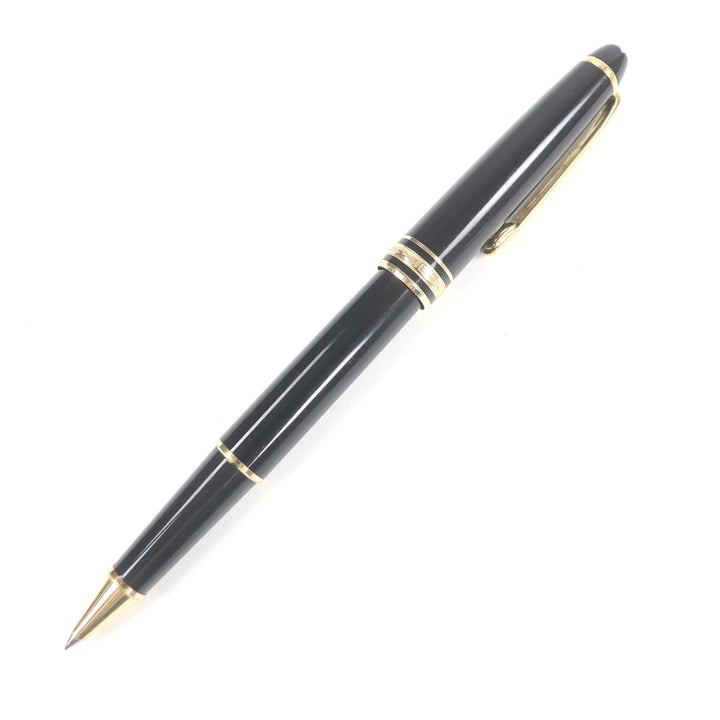 Very Good MONTBLANC Ballpoint pen Meisterstck Classic Cap type Black gold mens