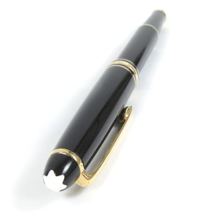 Very Good MONTBLANC Ballpoint pen Meisterstck Classic Cap type Black gold mens