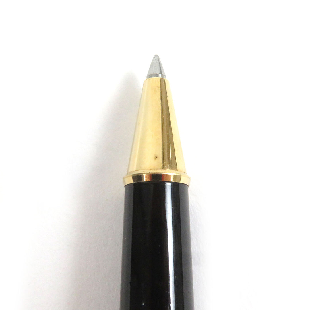 Very Good MONTBLANC Ballpoint pen Meisterstck Classic Cap type Black gold mens