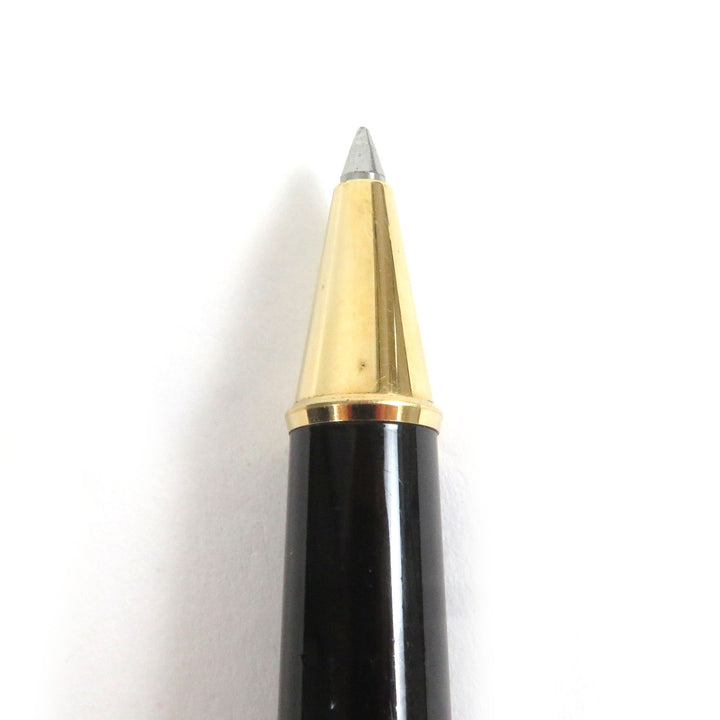 Very Good MONTBLANC Ballpoint pen Meisterstck Classic Cap type Black gold mens