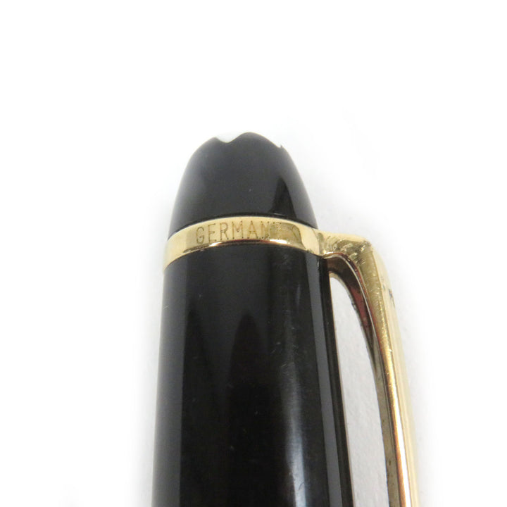 Very Good MONTBLANC Ballpoint pen Meisterstck Classic Cap type Black gold mens