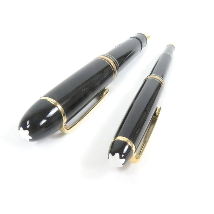 Excellent MONTBLANC Ballpoint pen Meisterstck 149 Fountain pen set of 2 Black gold