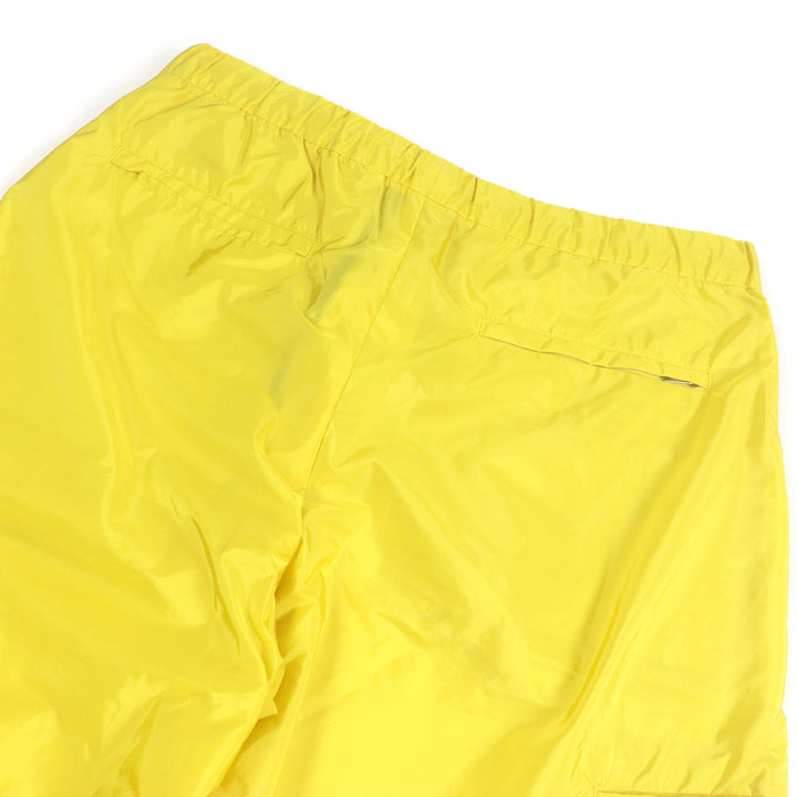 Pristine PRADA Shorts triangle logo triangle plate yellow recycled S SPH153