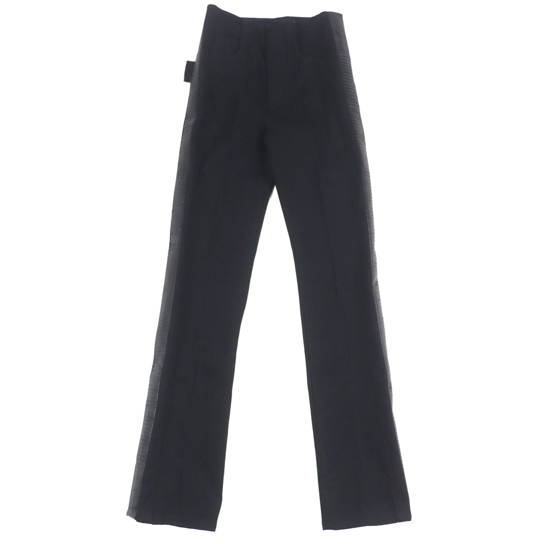 Pristine BOTTEGAVENETA Denim pants Side line button fly black cotton mens 38 594702