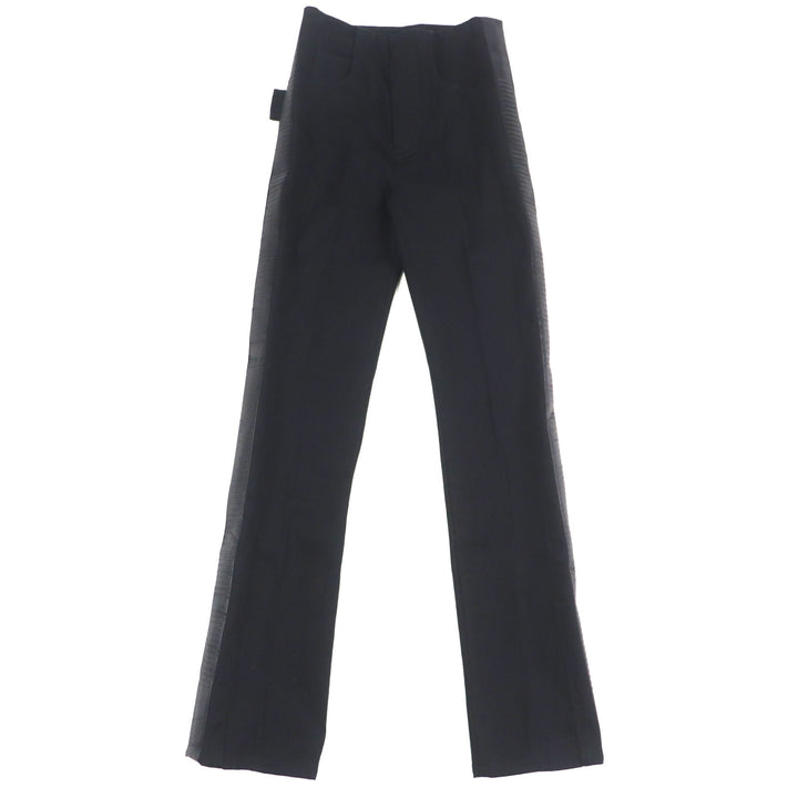 Pristine BOTTEGAVENETA Denim pants Side line button fly black cotton mens 38 594702