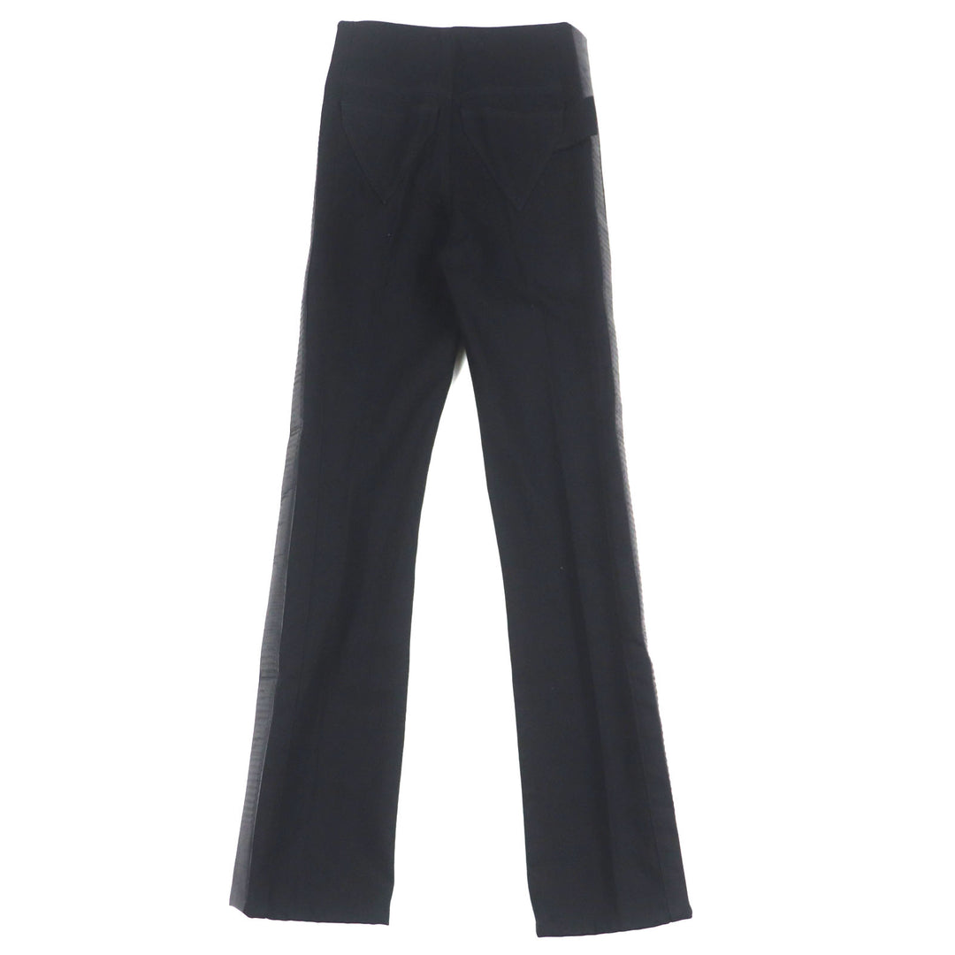 Pristine BOTTEGAVENETA Denim pants Side line button fly black cotton mens 38 594702