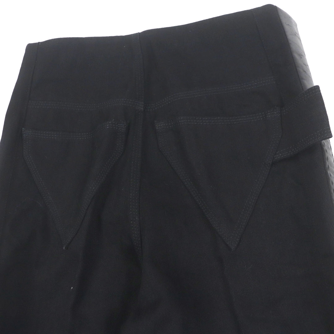 Pristine BOTTEGAVENETA Denim pants Side line button fly black cotton mens 38 594702