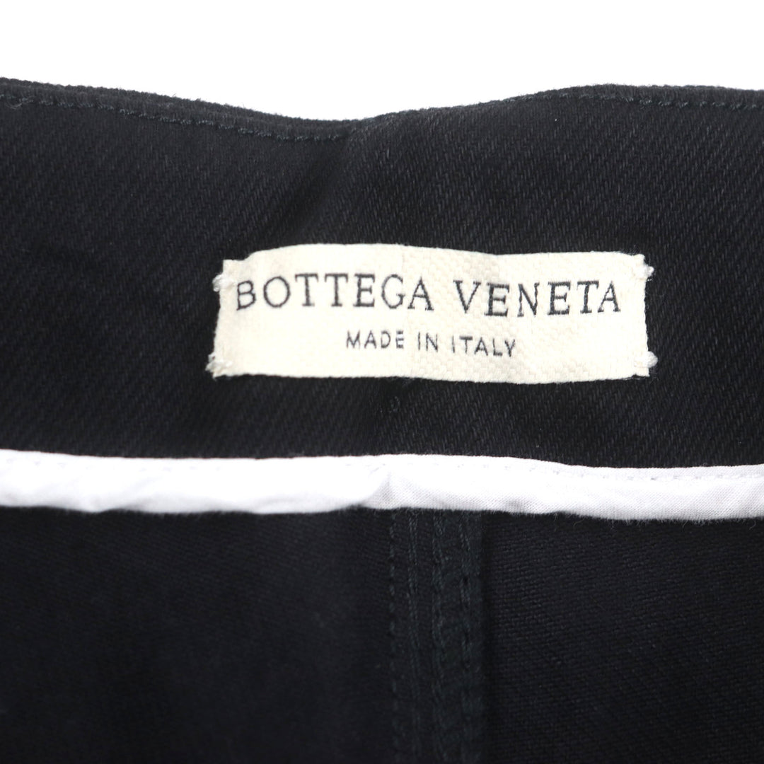Pristine BOTTEGAVENETA Denim pants Side line button fly black cotton mens 38 594702