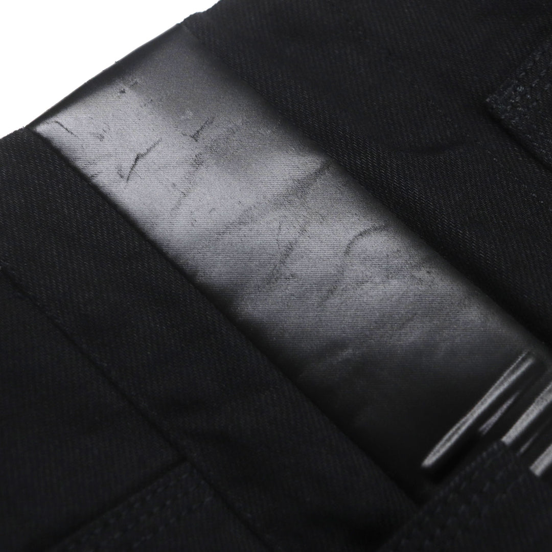 Pristine BOTTEGAVENETA Denim pants Side line button fly black cotton mens 38 594702