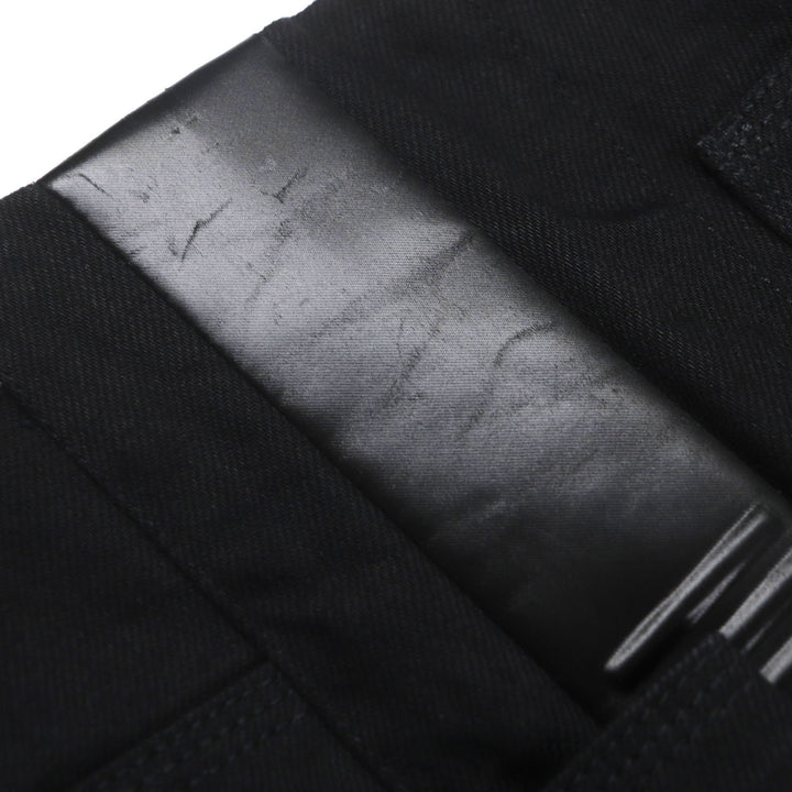 Pristine BOTTEGAVENETA Denim pants Side line button fly black cotton mens 38 594702
