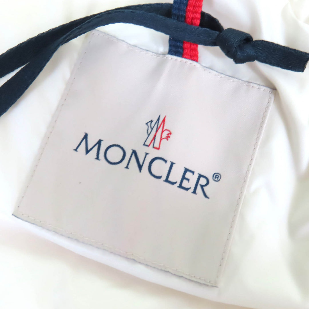 Pristine MONCLER Down vest MARCHAUD GILET All-over logo patch with hood Women 0