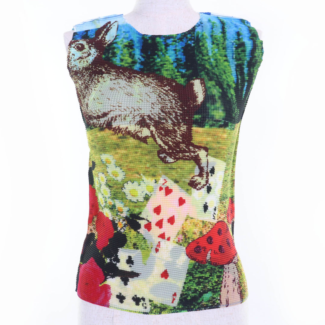 Excellent me ISSEY MIYAKE T-shirt Alice in Wonderland Women MI71FR312
