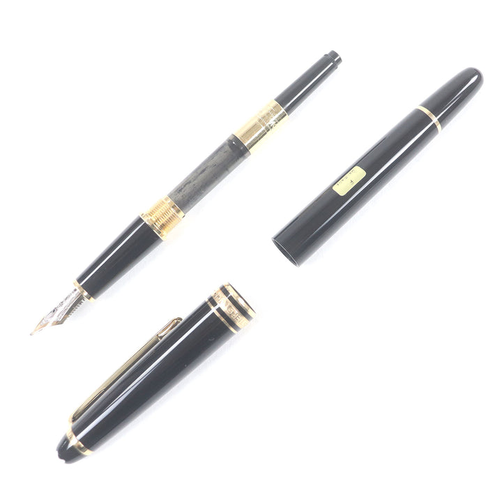 Great MONTBLANC fountain pen Meisterstck Classic Cap type Black gold 14K mens