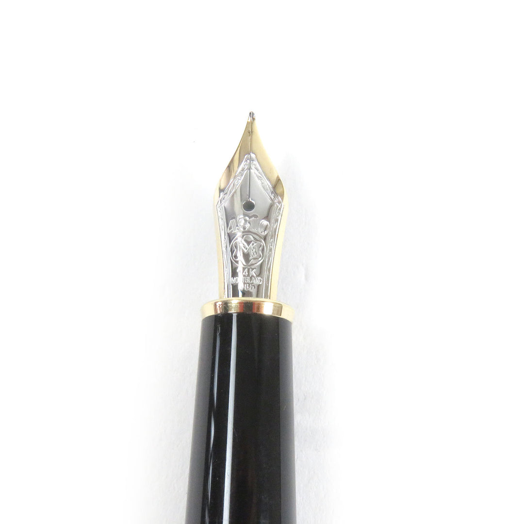 Great MONTBLANC fountain pen Meisterstck Classic Cap type Black gold 14K mens