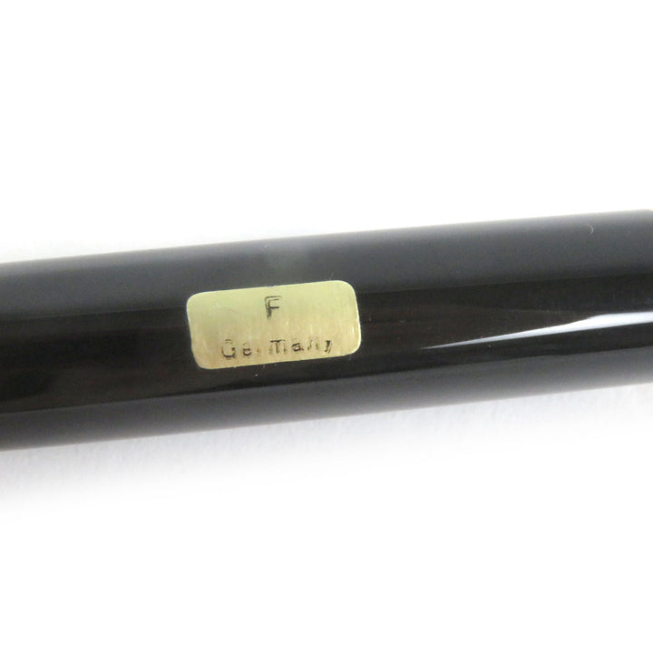 Great MONTBLANC fountain pen Meisterstck Classic Cap type Black gold 14K mens