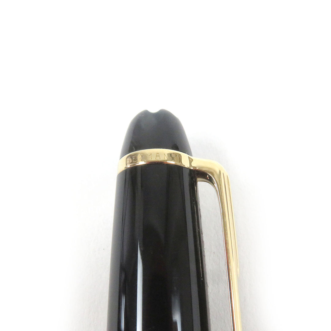 Great MONTBLANC fountain pen Meisterstck Classic Cap type Black gold 14K mens