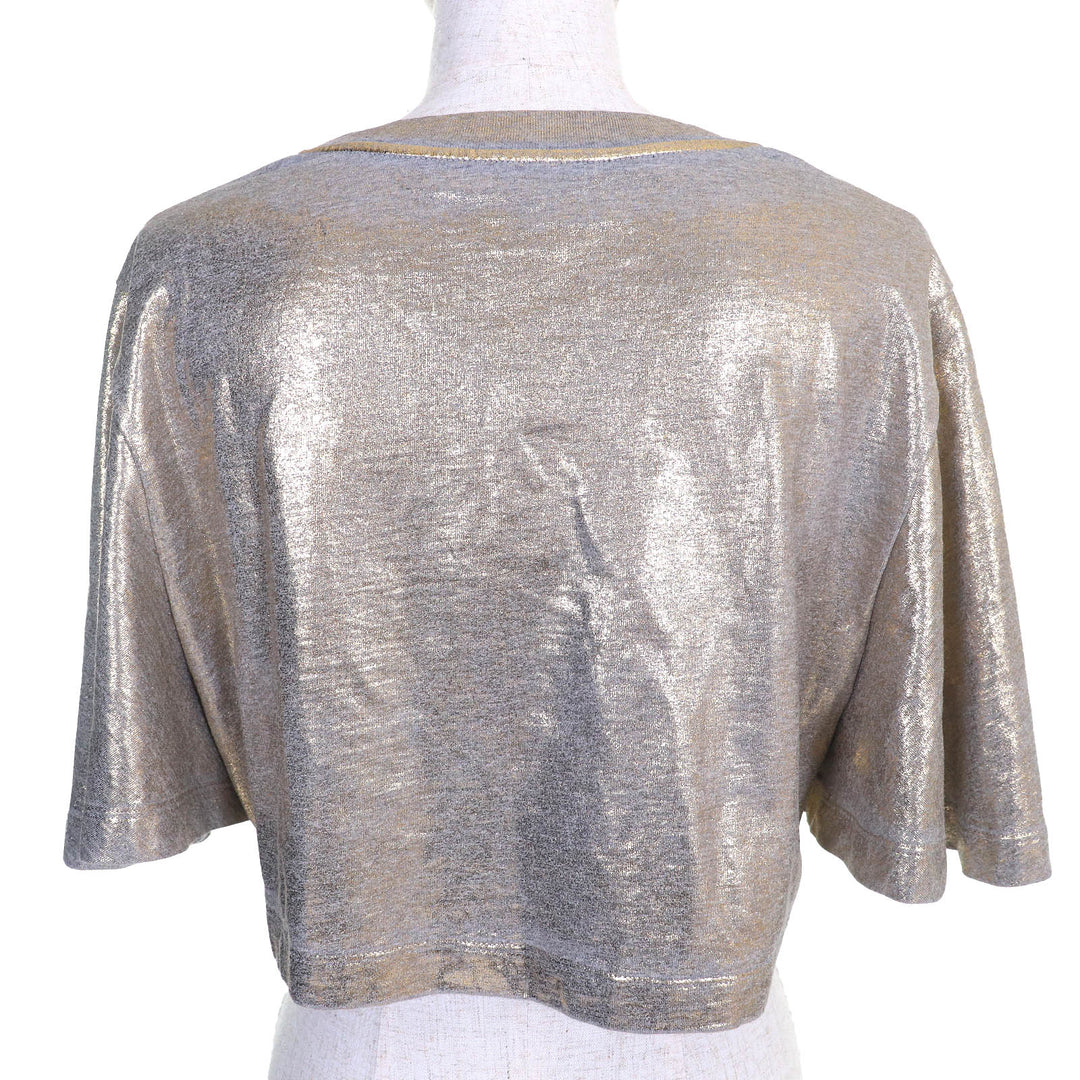 Pristine LOUIS VUITTON T-shirt LV Logo Chain Lam Crew Neck Short Sleeve Cropped