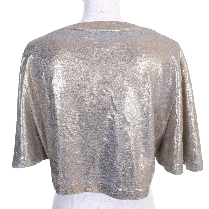 Pristine LOUIS VUITTON T-shirt LV Logo Chain Lam Crew Neck Short Sleeve Cropped