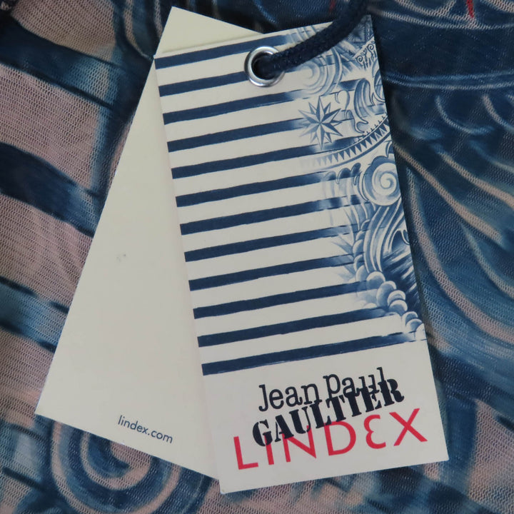 Pristine JEAN-PAUL GAULTIER cardigan Tattoo Print Power Net Long Sleeve system Women S