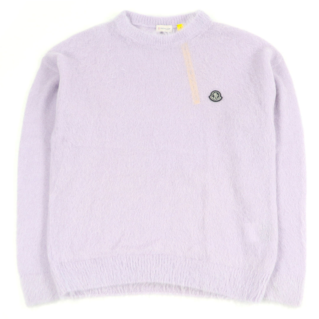 Excellent MONCLER GENIUS 7 FRAGMENT knit GIROCOLLO TRICOT Back logo embroidery